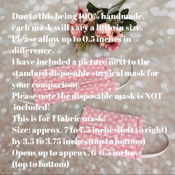 *SOLD OUT*Cotton fabric filter pocket face mask - Picture 5 of 8